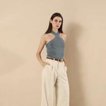 RISANTRY Genuine Leather Belt for Women Brown Leather With Smooth Oval Gold Metal Buckle Luxury Casual Fashion Belts