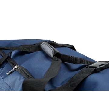 Rockland Rolling Duffel Bag, Navy, 40-Inch