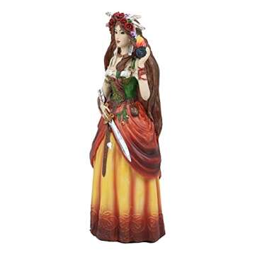 Ebros Celtic Brigid Goddess Statue for Spiritual Decor