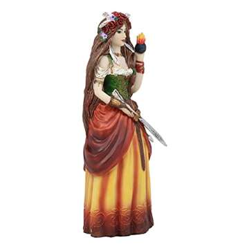 Ebros Celtic Brigid Goddess Statue for Spiritual Decor