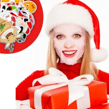 Timgle 24 Pcs Christmas Facial Masks Holiday Gifts
