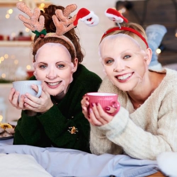 Timgle 24 Pcs Christmas Facial Masks Holiday Gifts