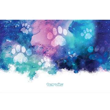 Tervis Paw Prints Triple Walled Insulated Tumbler Travel Cup Keeps Drinks Cold & Hot, 30oz Legacy, Stainless Steel