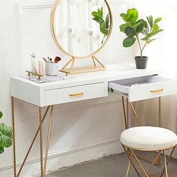 LUANT Marble Stone Decorative Tray for Counter, Vanity, Dresser, nightstand, or Desk, Dimension 11-2/3"L X 7-3/4"W X 2" H