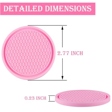 SINGARO Car Cup Coaster Set, Stylish & Non-Slip Coasters