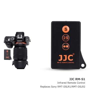 JJC Infrared IR Wireless Remote Control for Sony Cameras with Video Functionality