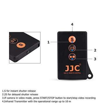 JJC Infrared Wireless Remote for Sony Cameras - Easy Control