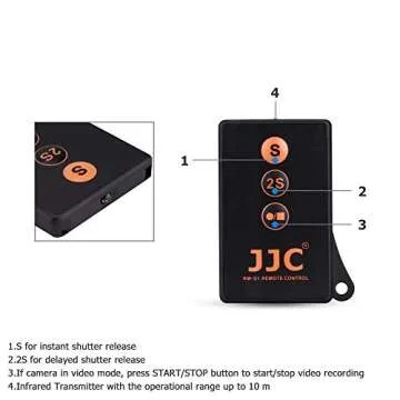 JJC Infrared Wireless Remote for Sony Cameras - Easy Control