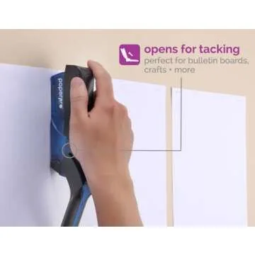 Paper Pro Compact Classic No Effort, One Finger, 80% Easier Staplers - Great for Carpal Tunnel and Arthritis, Assorted (3054)