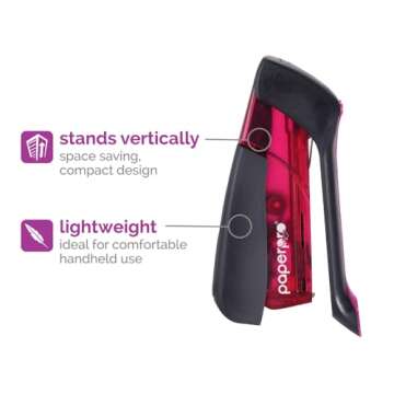 Paper Pro Compact Classic No Effort, One Finger, 80% Easier Staplers - Great for Carpal Tunnel and Arthritis, Assorted (3054)