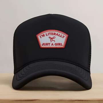 I'm Literally Just A Girl Patch 3 Inches Iron On/Sew On Embroidered Applique Patch for Clothes Backp...