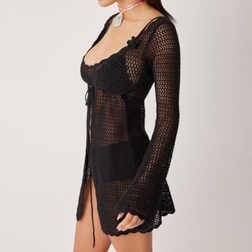 Women's Crochet Beach Cover-Up Lightweight Summer Essential