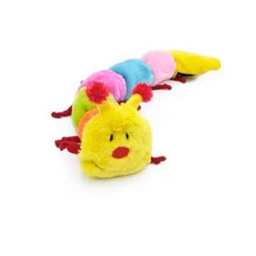ZippyPaws Large Caterpillar - Dog Toys to Keep Them Busy, for Medium and Large Dogs, Squeaky Pet Toy for Boredom, Stuffed Chew Toy, Soft Plush Puppy Products, 7 Round Squeakers - 20"
