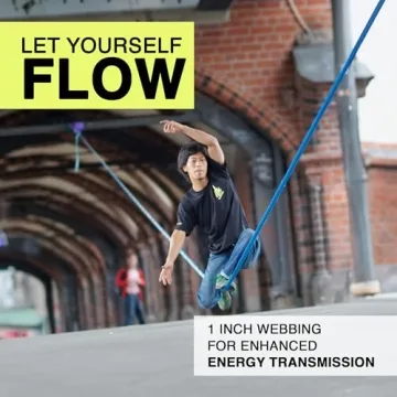 GIBBON Flowline Slackline - Durable 82ft Kit for All Ages