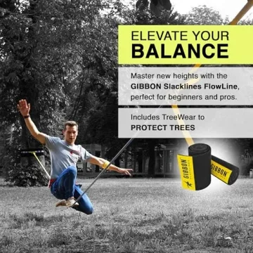 GIBBON Flowline Slackline - Durable 82ft Kit for All Ages