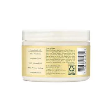 SheaMoisture Jamaican Black Castor Oil 11.5oz Leave In Conditioner and Raw Shea Butter 8oz Detangler Damaged Hair Bundle