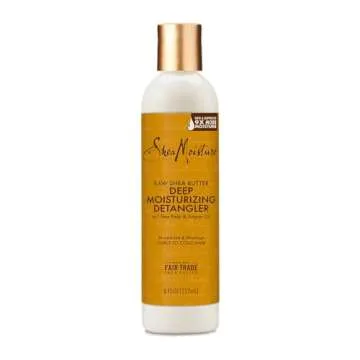 SheaMoisture Jamaican Black Castor Oil 11.5oz Leave In Conditioner and Raw Shea Butter 8oz Detangler Damaged Hair Bundle