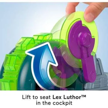 Fisher-Price Lex Luthor Toy Vehicle Set for Kids Ages 3+