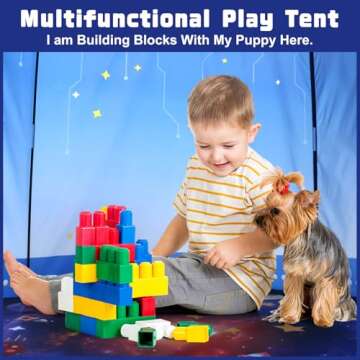 Kaivee Rocket Ship Space Pop Up Play Tent for Kids-Astronaut Pretend Playhouse Gift for 3-5 6 7 Year Old Girls Boys Toddlers, Foldable Birthday Gifts Kids Tent Toys Indoor Outdoor Kids Play Tent