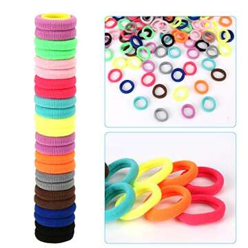 Gentle Cotton Baby Hair Ties for Toddlers in Assorted Colors