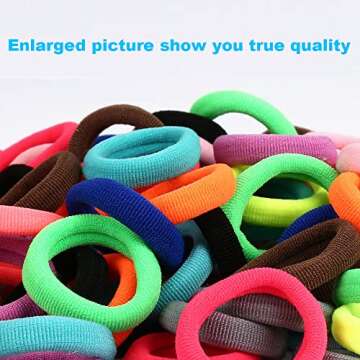 Gentle Cotton Baby Hair Ties for Toddlers in Assorted Colors
