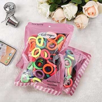 Gentle Cotton Baby Hair Ties for Toddlers in Assorted Colors