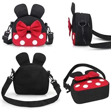 Cute Minnie Mouse Crossbody Purse for Little Girls