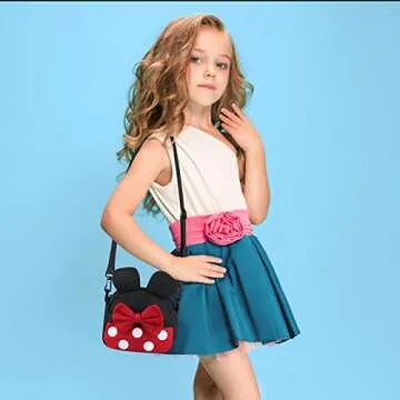 Cute Minnie Mouse Crossbody Purse for Little Girls