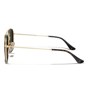 MERRY'S Retro Round Polarized Sunglasses Unisex UV400 Protection