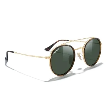 MERRY'S Retro Round Polarized Sunglasses Unisex UV400 Protection