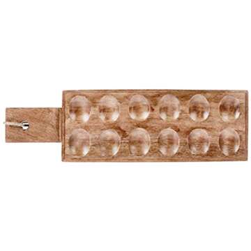 Mud Pie Wood Deviled Egg Tray for Stylish Entertaining