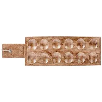 Mud Pie Wood Deviled Egg Tray for Stylish Entertaining