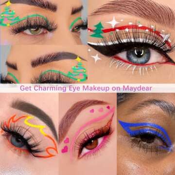 Maydear Liquid Eyeliner - Vibrant Waterproof Colors