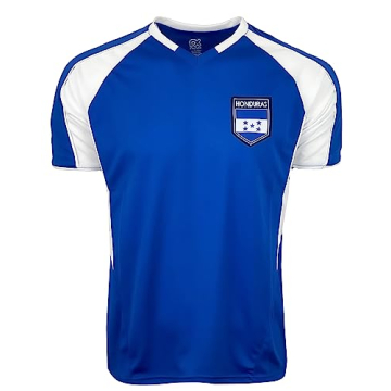 Just 4 Kicks Men's Honduras Soccer Jersey - Premium Training Apparel (Large) Blue