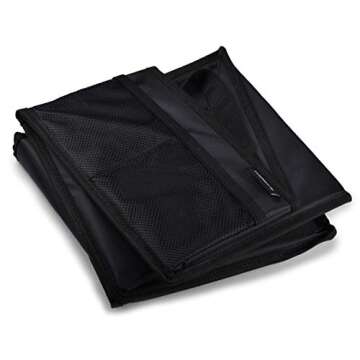 Masirs Back Seat Car Organizer, Neatly Organize Items While Traveling, Folds Flat for Easy Trunk Storage