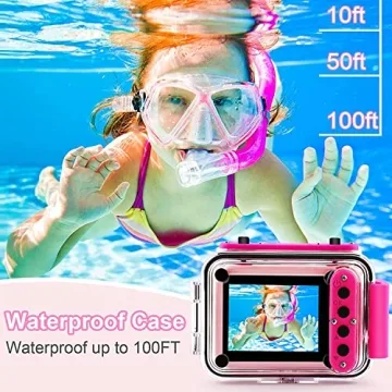 GKTZ Kids Waterproof Camera - Fun Action Shooter for Ages 4-12