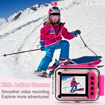 GKTZ Kids Waterproof Camera - Fun Action Shooter for Ages 4-12