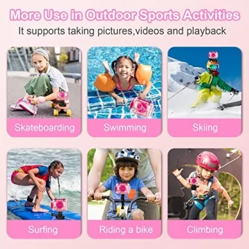 GKTZ Kids Waterproof Camera - Fun Action Shooter for Ages 4-12