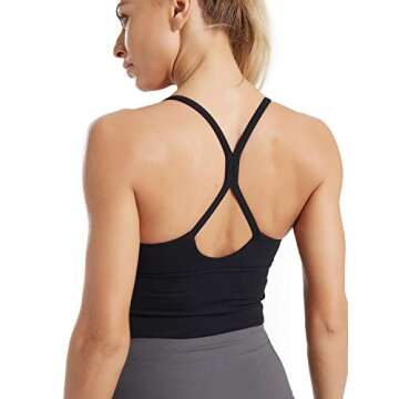 PINKCOSER Women's Medium Support Workout Crop Top