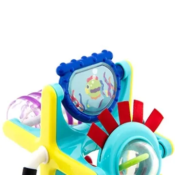 Sassy Fishy 2-in-1 Suction Cup High Chair Toy for Babies