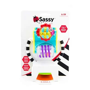 Sassy Fishy 2-in-1 Suction Cup High Chair Toy for Babies