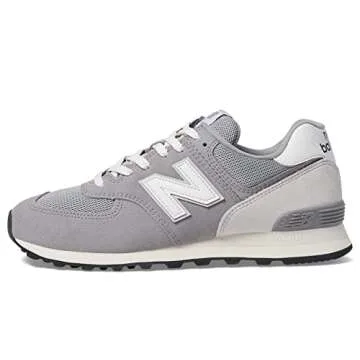 New Balance Unisex 574 V2 Sneaker, Grey/White, 6 US Men