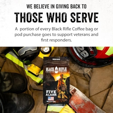 Black Rifle Five Alarm Ground Coffee, 12oz Bold Blend