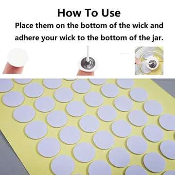 Tangser Candle Wick Stickers, 420 Durable Pieces for Creating Candles