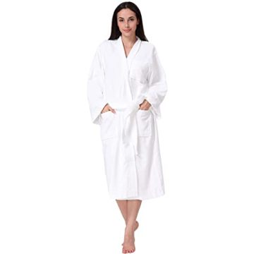Luxury Acanva Terry Robe - Plush Cotton Spa Kimono for Ultimate Comfort