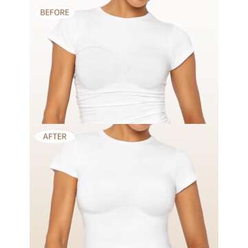 Vertvie Womens Comfortable Wireless Bras No Underwire Push Up Bra Seamless Supportive Full Coverage Racerback Everyday Bras(Small,White)