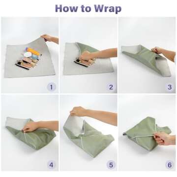 Walking Way Magic Cloth Makeup Bag - Stylish & Travel-Friendly