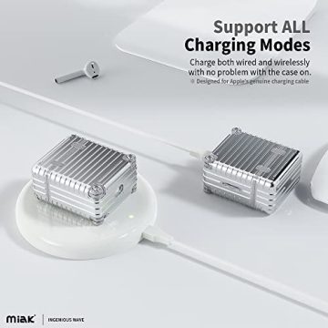 Miak AirPods Case with Keychain - Stylish Protection and Functionality