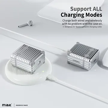 Miak AirPods Case with Keychain - Stylish Protection and Functionality