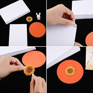 Outus 12 Sheets Foam Round Dots Double -Sided Adhesive 3D Craft Foam Tape for DIY Handmade Crafts,Card Making or Office Supplies,2376 Pieces,3 Sizes (0.24 Inch & 0.31 Inch & 0.47 Inch)